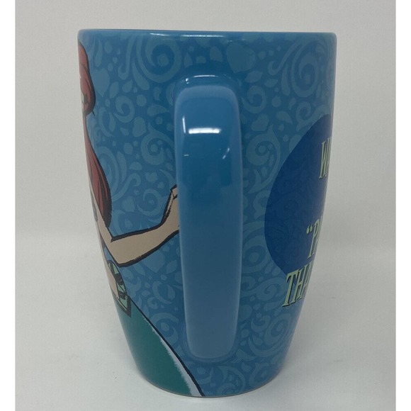 Vintage‎ Disney Little Mermaid Ariel “Once I Wake Up” Blue Coffee Mug Cup 1988 - Picture 4 of 8